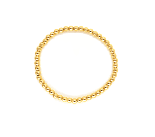 4mm Gold Filled Bead Bracelet