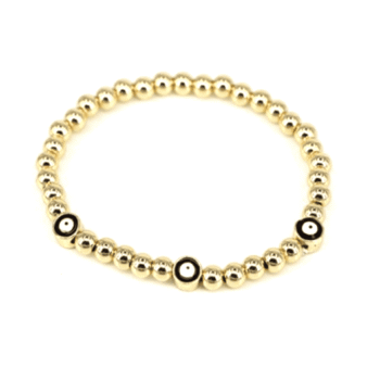 Gold Filled Evil Eye Bracelet
