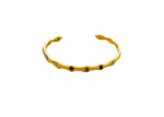 Stone Bamboo Cuff Bracelet