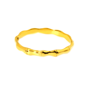 Gold plated Bamboo Bangle