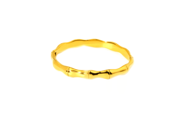 Gold plated Bamboo Bangle