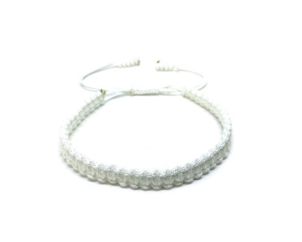 Mens Braided Bracelet - white