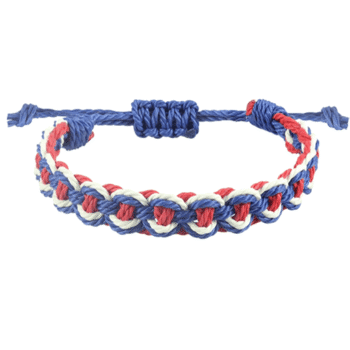 Patriotic American Braided Bracelet