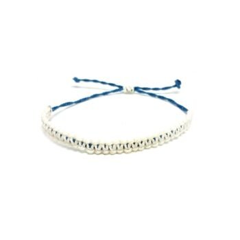 White Braided Bracelet