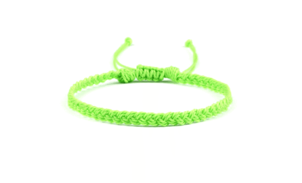 Adjustable Braided Bracelet - green