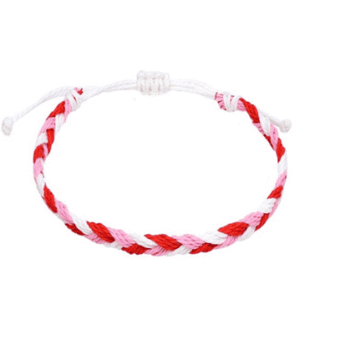 Braided Friendship Bracelet -Red