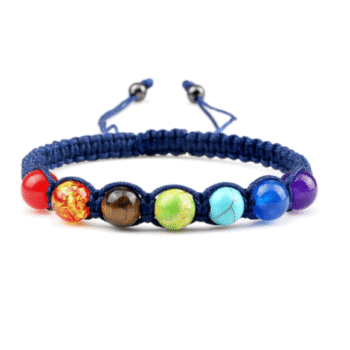 Natural Chakra Bead Braided Bracelet-