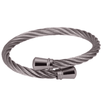Cable Bangle Bracelet