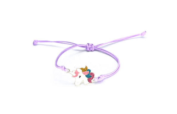 Childrens Cord Bracelet - purple