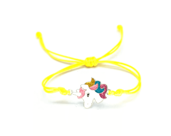 Childrens Cord Bracelet - yellow