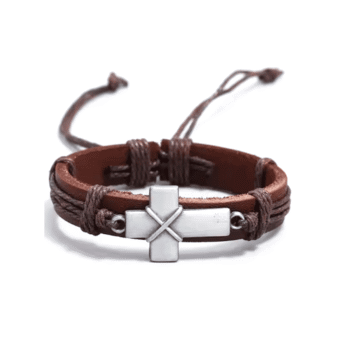 Christian Leather Bracelet