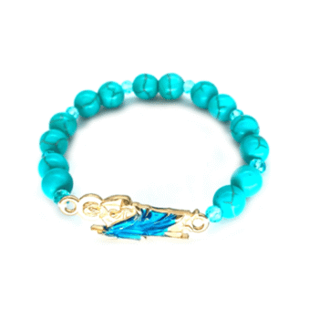 Glass Bead Christmas Bracelet