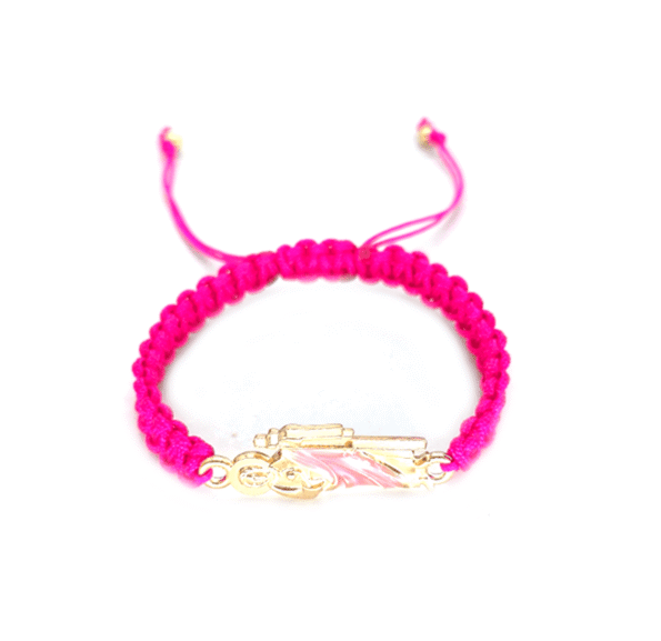 Christmas Friendship Bracelet - pink