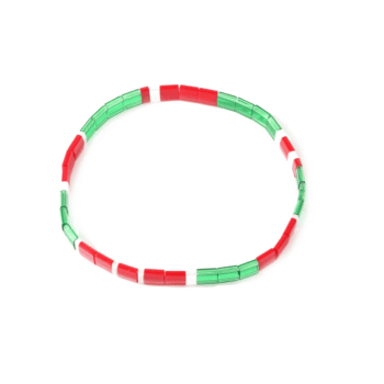 Christmas Tila Beads Bracelet