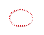 ZCHRIS-008 Christmas Tila Beads Bracelet – red