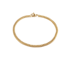 3mm Cuban Link Bracelet - gold