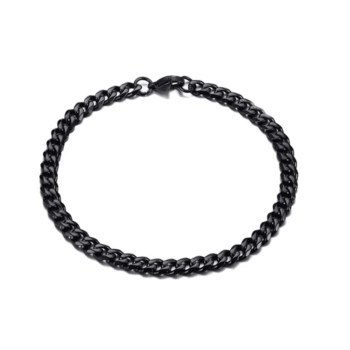 Cuban Bracelet 5mm - black