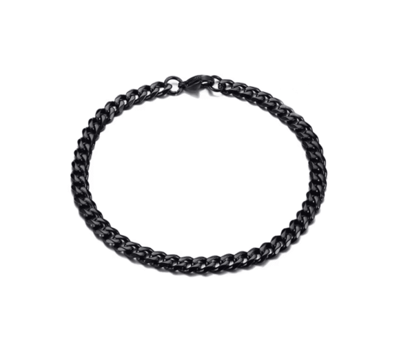 Cuban Bracelet 5mm - black