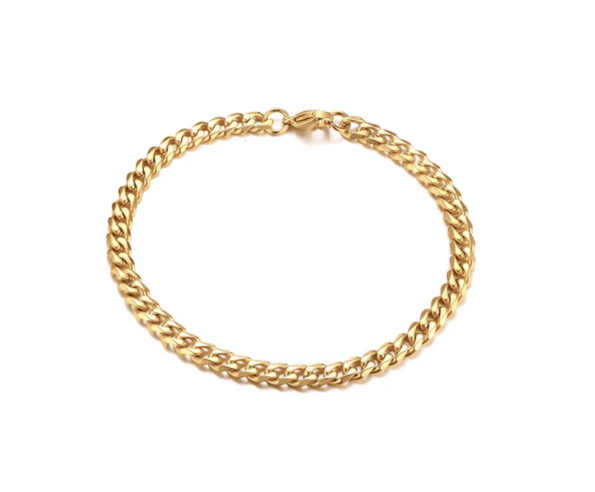 Cuban Bracelet 5mm - gold