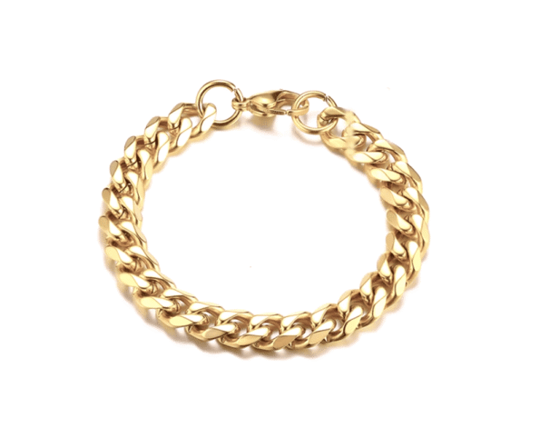 11mm Cuban Link Bracelet - gold