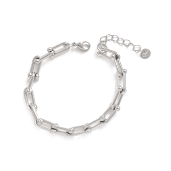 Mens Cuban Link Bracelet - silver
