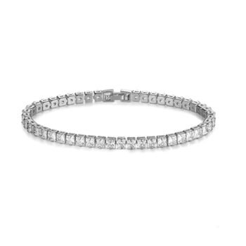 Cz Tennis Bracelet - silver