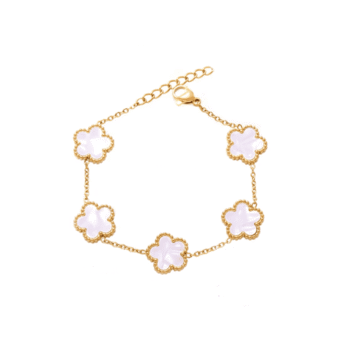Enamel Flower Bracelet