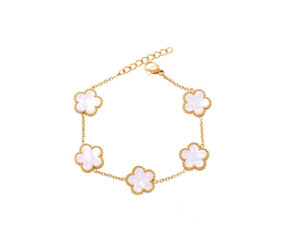 Enamel Flower Bracelet