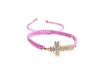 Braided Cord Jesus Cross Bracelet