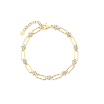 Cz Link Bracelet