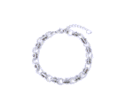 Oval Link Chain Bracelet-silver