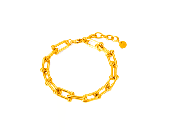 Gold Chain Link Bracelet