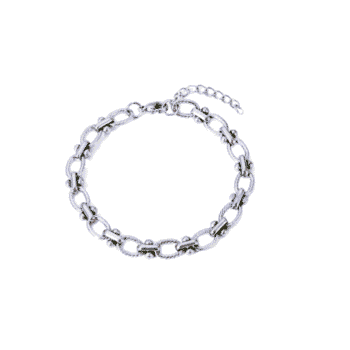 Chain Link Bracelet Womens-silver