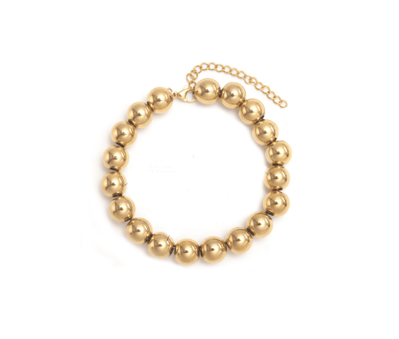 ZMETL-005 Metal Beaded Bracelet - gold Metal Beaded Bracelet - gold
