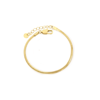 2mm Snake Chain Bracelet-gold
