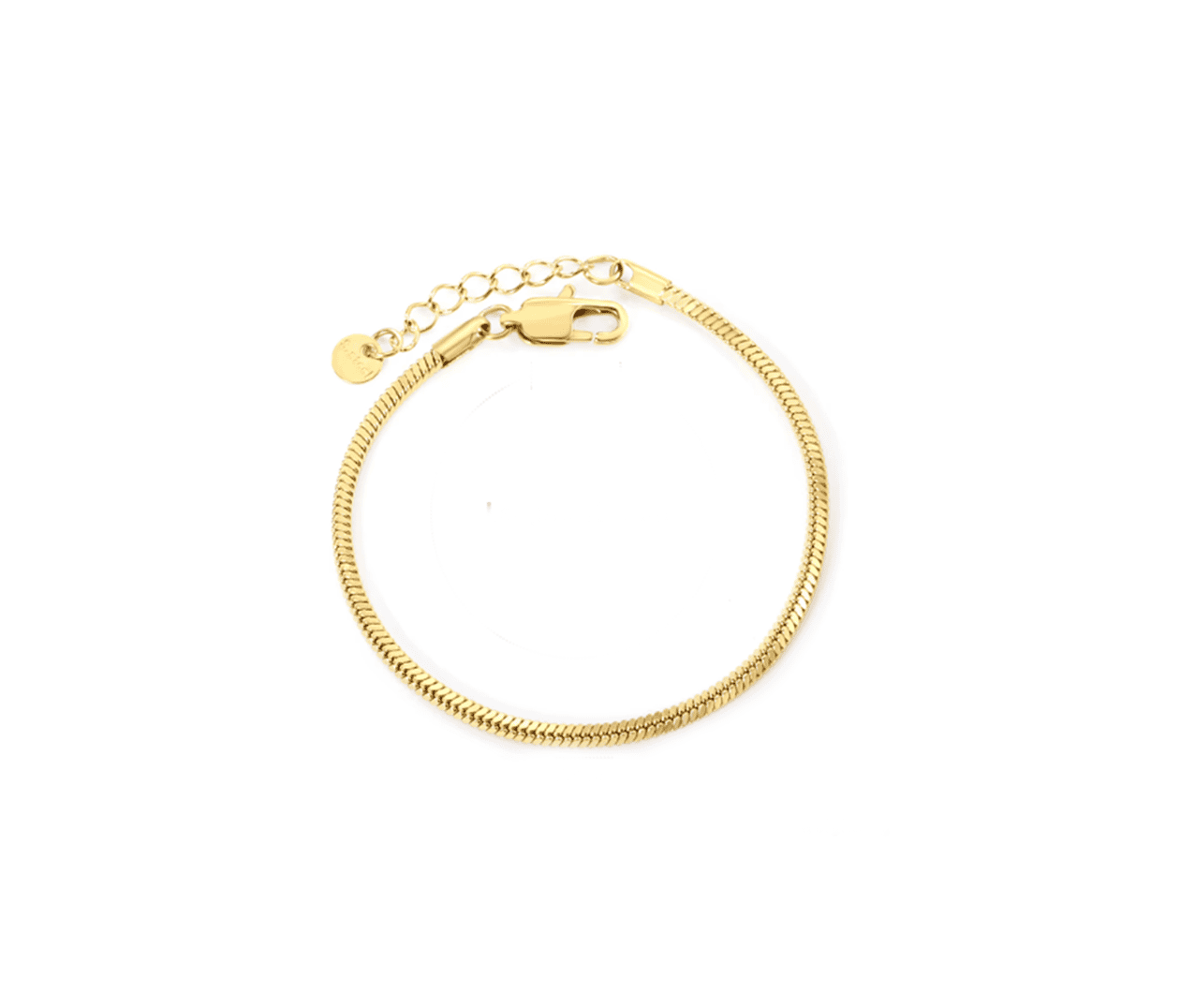 ZSNAK-002 2mm Snake Chain Bracelet-gold 2mm Snake Chain Bracelet-gold