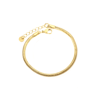 3mm Snake Chain Bracelet-gold