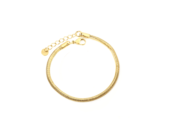 3mm Snake Chain Bracelet-gold