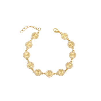 St Benedict Charm Link Bracelet