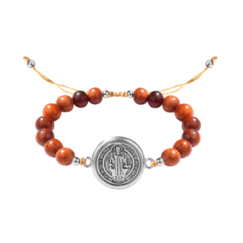 St Benedict Gemstone Beaded Bracelet