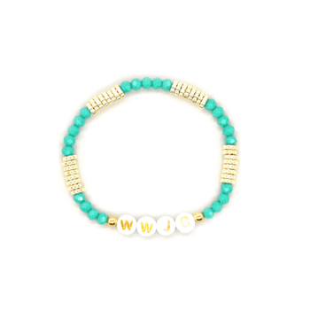 WWJD Beaded Bracelet