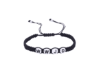 ZWJD-006 Macrame WWJD Bracelet – blue