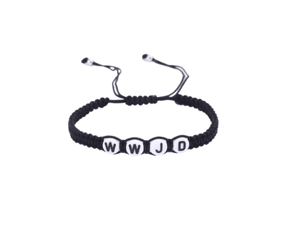 Macramé WWJD Bracelet