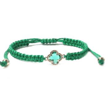 Braided Woven Bracelet - green