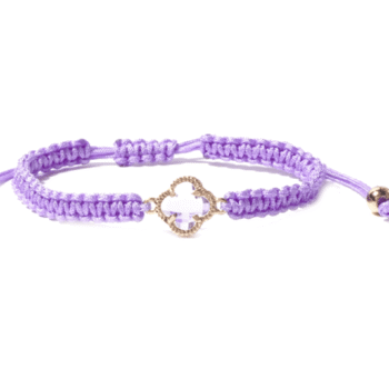 Braided Woven Bracelet - purple