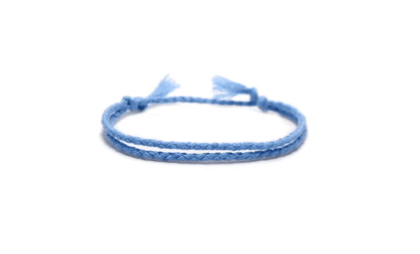 Adjustable Woven Bracelet - blue