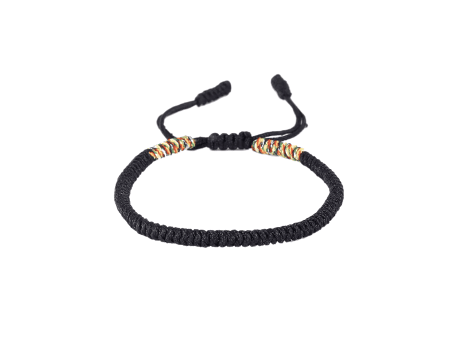 ZWOV-007 Woven Friendship Bracelet - black Woven Friendship Bracelet - black