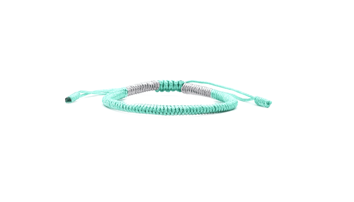 ZWOV-007 Woven Friendship Bracelet - green Woven Friendship Bracelet - green