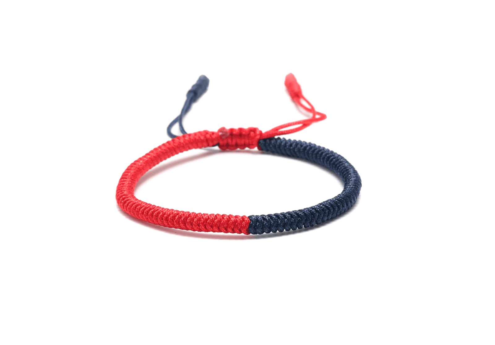 ZWOV-007 Woven Friendship Bracelet - red and blue Woven Friendship Bracelet - red and blue