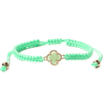 Braided Woven Rope Bracelet - green